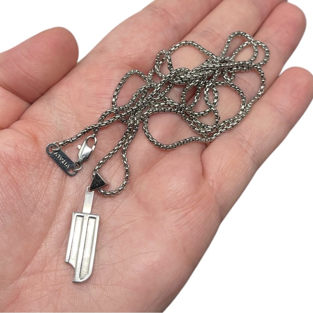 Vitaly Popsicle Pendant Long Stainless Steel Necklace Minimalist Streetwear